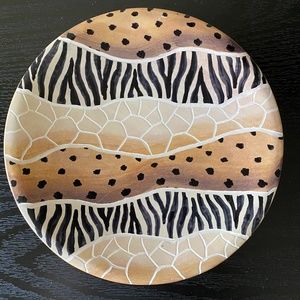 Hand Carved African Decorative Plate - FREE SHIPPING